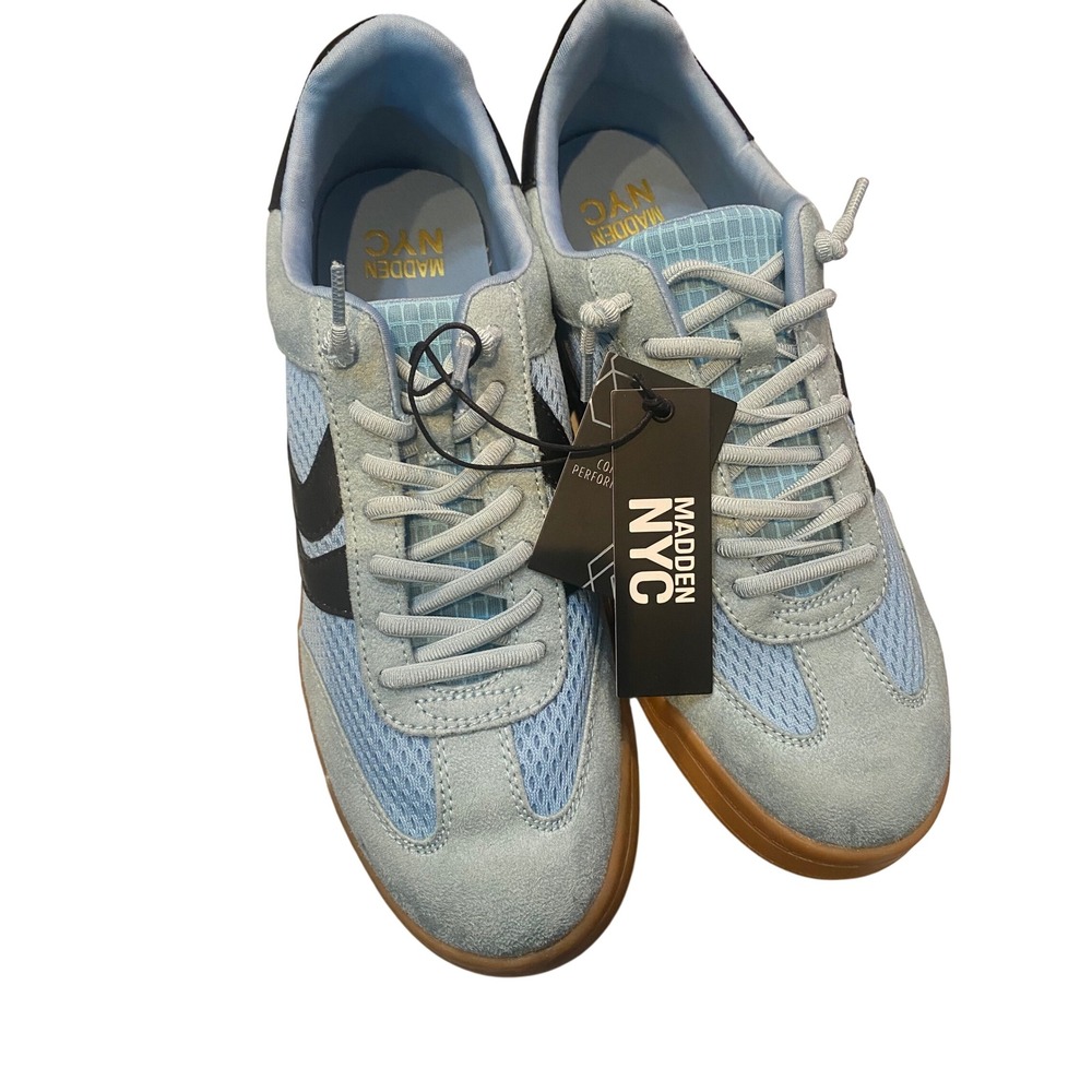 Madden‎ NYC Womens Low Sneaker Blue Black Gum Sole WMN26AM815 Size 11